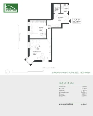 2-Zimmer-Wohnung kaufen in Wien – 66,53 m², € 329.000 – Bild 19 von 19