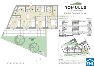 4-Zimmer-Wohnung mieten in Wien – 88,76 m², € 1.999 – Bild 15 von 15