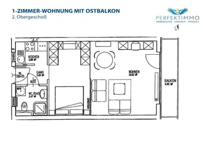 1-Zimmer-Wohnung kaufen in Innsbruck – 41,46 m², € 265.000 – Bild 8 von 8