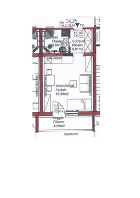 Wohnung mieten in Linz – 25,58 m², € 444 – Bild 2 von 2