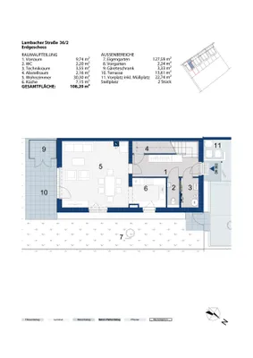 4-Zimmer-Haus mieten in Wiener Neustadt Land – 108,2 m², € 1.229 – Bild 3 von 4