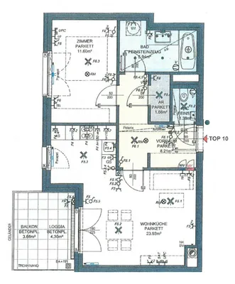 2-Zimmer-Wohnung mieten in Wien – 53 m², € 1.060 – Bild 10 von 10