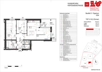 3-Zimmer-Wohnung kaufen in Wels-Land – 79,45 m², € 375.900 – Bild 6 von 6