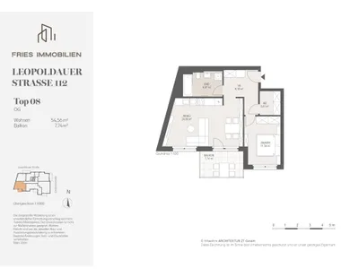 2-Zimmer-Wohnung mieten in Wien – 55,22 m², € 1.100 – Bild 7 von 7