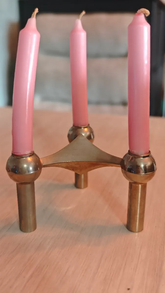 STOFF Nagel Kerzenhalter / Kerzenständer Chrom (Designklassiker), € 30,- (1220 Wien)