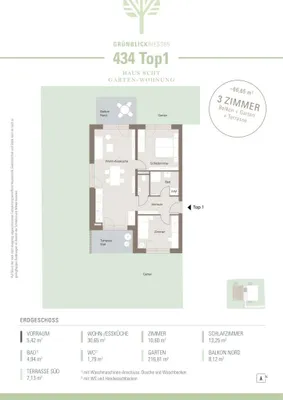 3-Zimmer-Wohnung kaufen in Graz – 66,65 m², € 303.258 – Bild 10 von 10