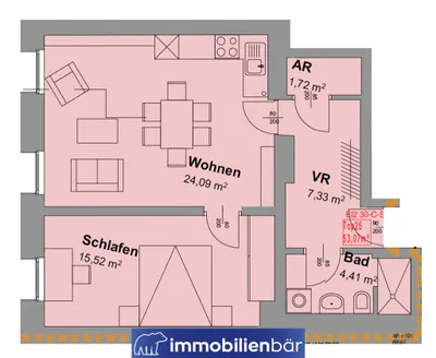 2-Zimmer-Wohnung kaufen in Linz – 53,07 m², € 195.000 – Bild 13 von 13