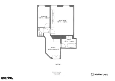 1-Zimmer-Wohnung mieten in Wien – 44,7 m², € 575 – Bild 7 von 7