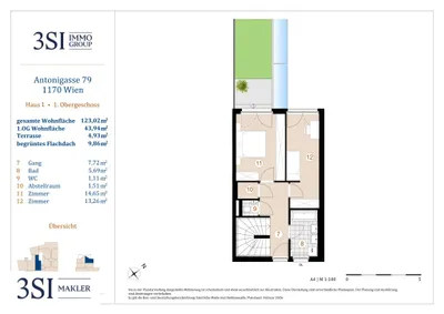 3-Zimmer-Wohnung kaufen in Wien – 123,02 m², € 882.000 – Bild 10 von 11