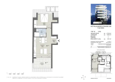 2-Zimmer-Wohnung mieten in Wien – 47,35 m², € 950 – Bild 13 von 13