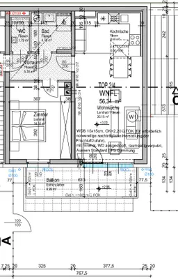 2-Zimmer-Wohnung mieten in Bruck an der Leitha – 56,34 m², € 781 – Bild 2 von 2