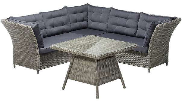 °Abverkauf° Gartenmöbelset Madison 12-teilig Polyrattan Natur