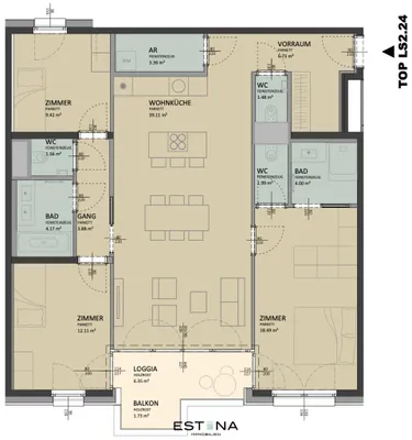 4-Zimmer-Wohnung kaufen in Wien – 106,2 m², € 780.000 – Bild 21 von 21