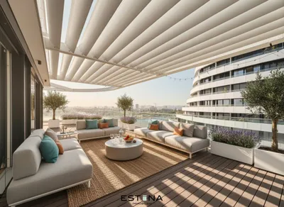 Lichtdurchflutete Dachgeschosswohnung mit beeindruckendem Panoramablick auf die Donauinsel – Bild 2