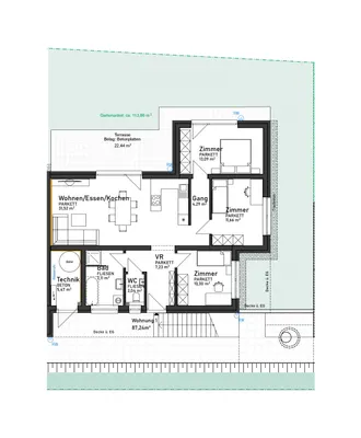 4-Zimmer-Wohnung kaufen in Deutschlandsberg – 87,24 m², € 369.900 – Bild 7 von 7