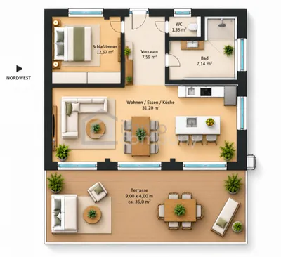 2-Zimmer-Immobilie kaufen in Neusiedl am See – 62 m², € 379.000 – Bild 14 von 19
