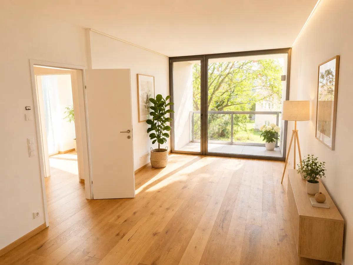 Preiswerte, sonnige Komfortwohnung mit Loggia, Pitten