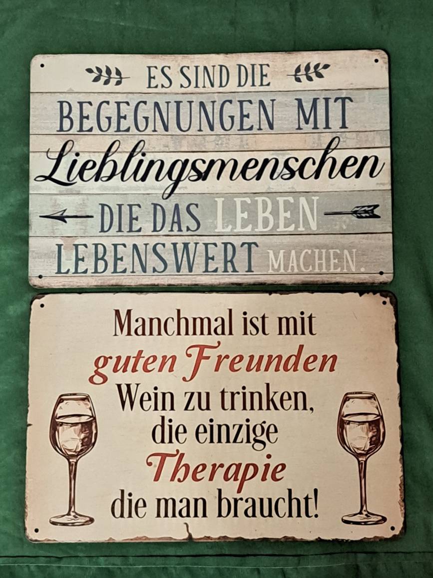 Metallschilder Vintage Lieblingsmensch Freundschaft Geschenk Geburtstag
