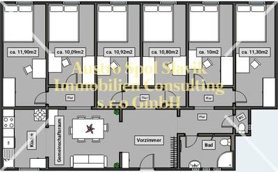 ERSTBEZUG - 100 m² STUDENTEN-WG MIT 6 ZIMMERN | MENZELGASSE 1160 WIEN – Bild 2