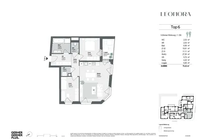 3-Zimmer-Wohnung kaufen in Wien – 69,86 m², € 549.000 – Bild 2 von 11