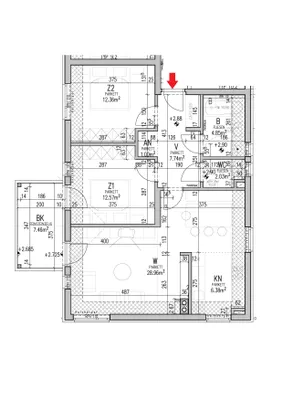 3-Zimmer-Wohnung mieten in Murau – 75,8 m², € 705 – Bild 2 von 2