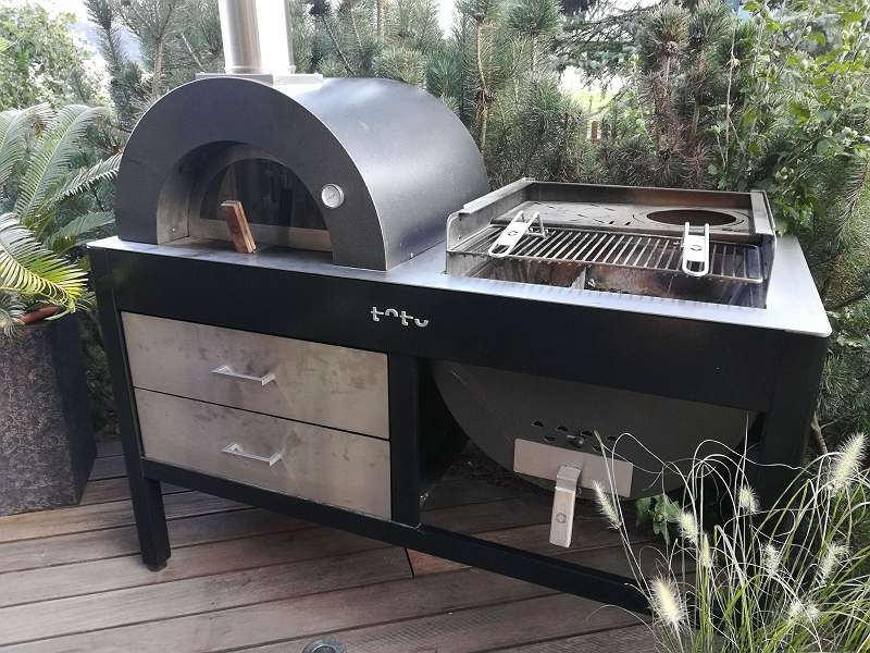 ALFA HOLZBACKÖFEN/ PIZZAÖFEN/ BROTBACKÖFEN "TOTO" OUTDOORKÜCHE