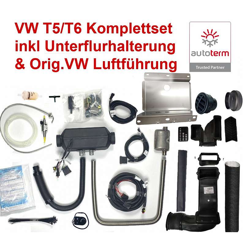 Diesel Standheizung Set VW T5 T6 zum Nachrüsten - Autoterm (Planar) AIR 2kW  2D12 - NEU+ OVP+ Rechnung, € 824,- (8225 Pöllau) - willhaben