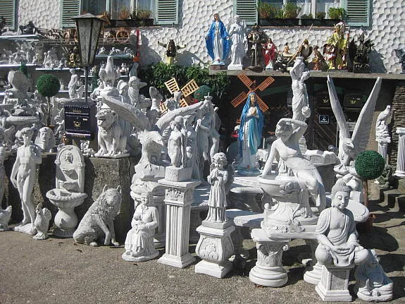 Massive Steinguss-Figur „Feenkind“ – Frostsichere Gartendeko, Ca. 50 Cm Hoch