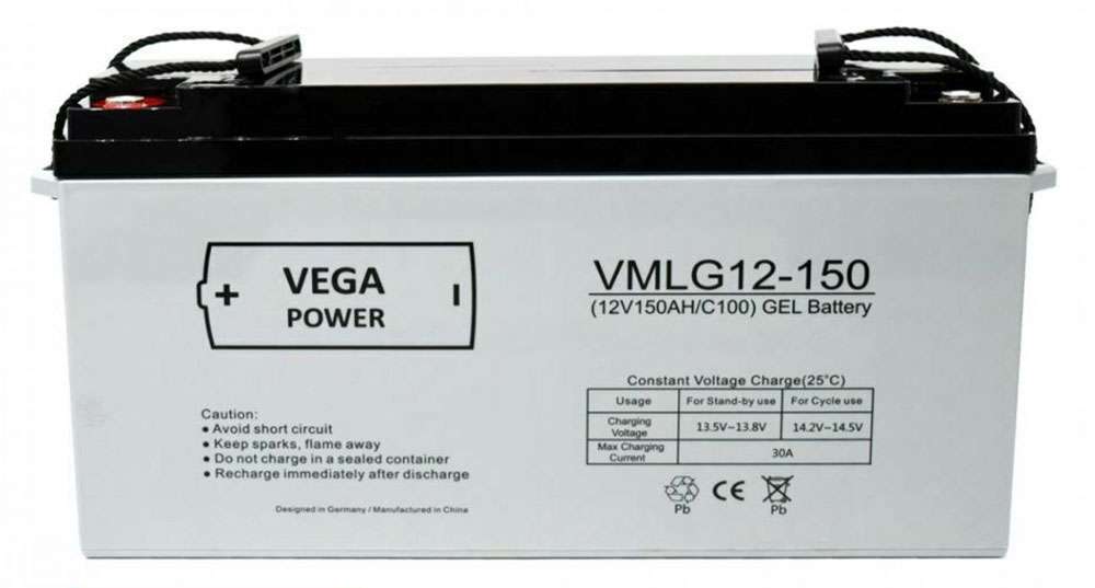 12V 100Ah C20 GEL Batterie Akku Vega Power