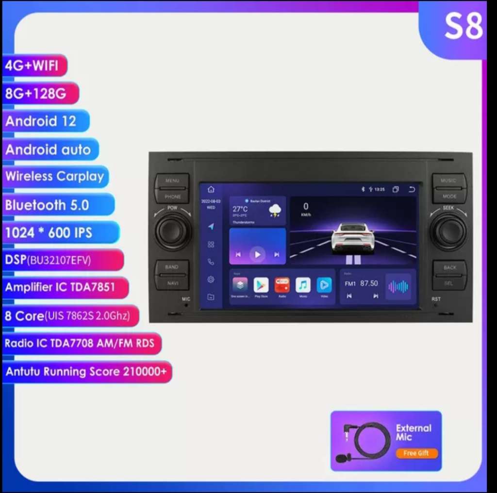 Android Autoradio Für Ford Mondeo S-max Fokus C-MAX Galaxy 7 Zoll  Multimedia GPS 4G Navi, € 158,- ( Braunau am Inn) - willhaben
