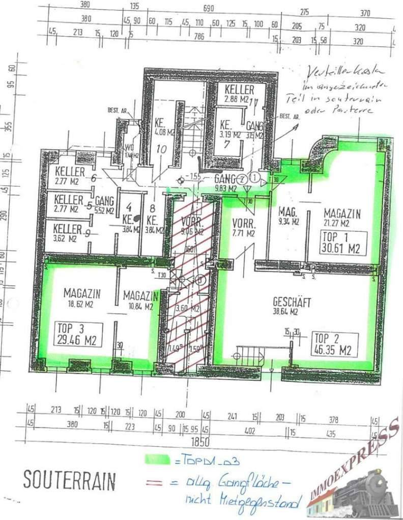 110 m² Tolles Geschäftslokal mit viel Potential 1130 Wien Ober St.Veit. - Ansicht 3