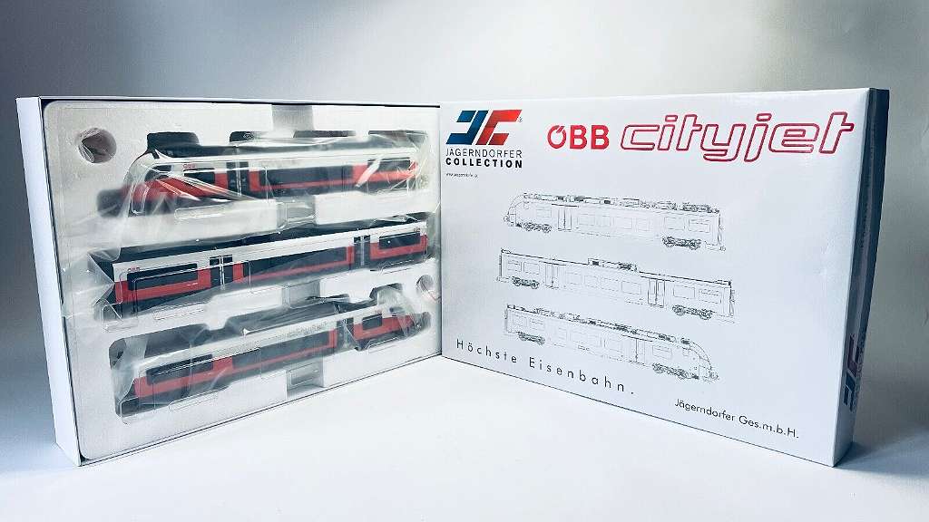 【先行予約】JAeGERNDORFER COLLECTION 48400 OBB (OeBB：オーストリア連邦鉄道) CityJet 4744形電車3両セット(販売終了品) (未使用) 外国車輌