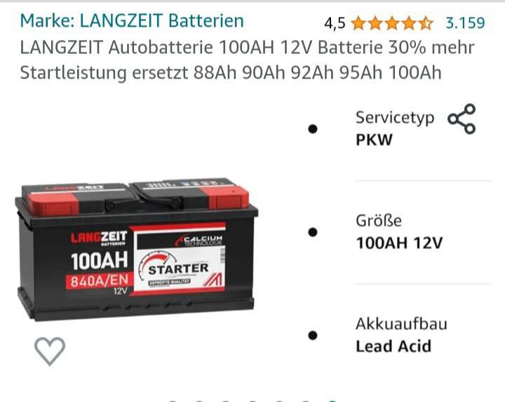 Langzeit Autobatterie, € 70,- (8230 Hartberg) - willhaben