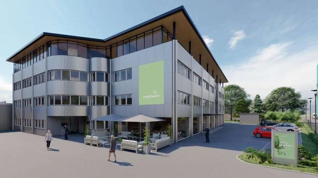 17.000 m² Hallenkomplex- 2 x 1000 m² Halle -ausweitbar auf 4000 m² und 377 m² Büro im Loft und 190 m² Bür im EGfrei - Ansicht 2