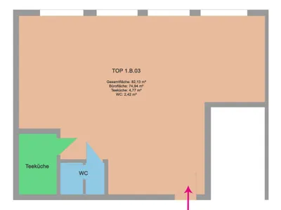 3-Zimmer-Gewerbeimmobilie mieten in Sankt Pölten Land – 82 m², € 800 – Bild 7 von 7
