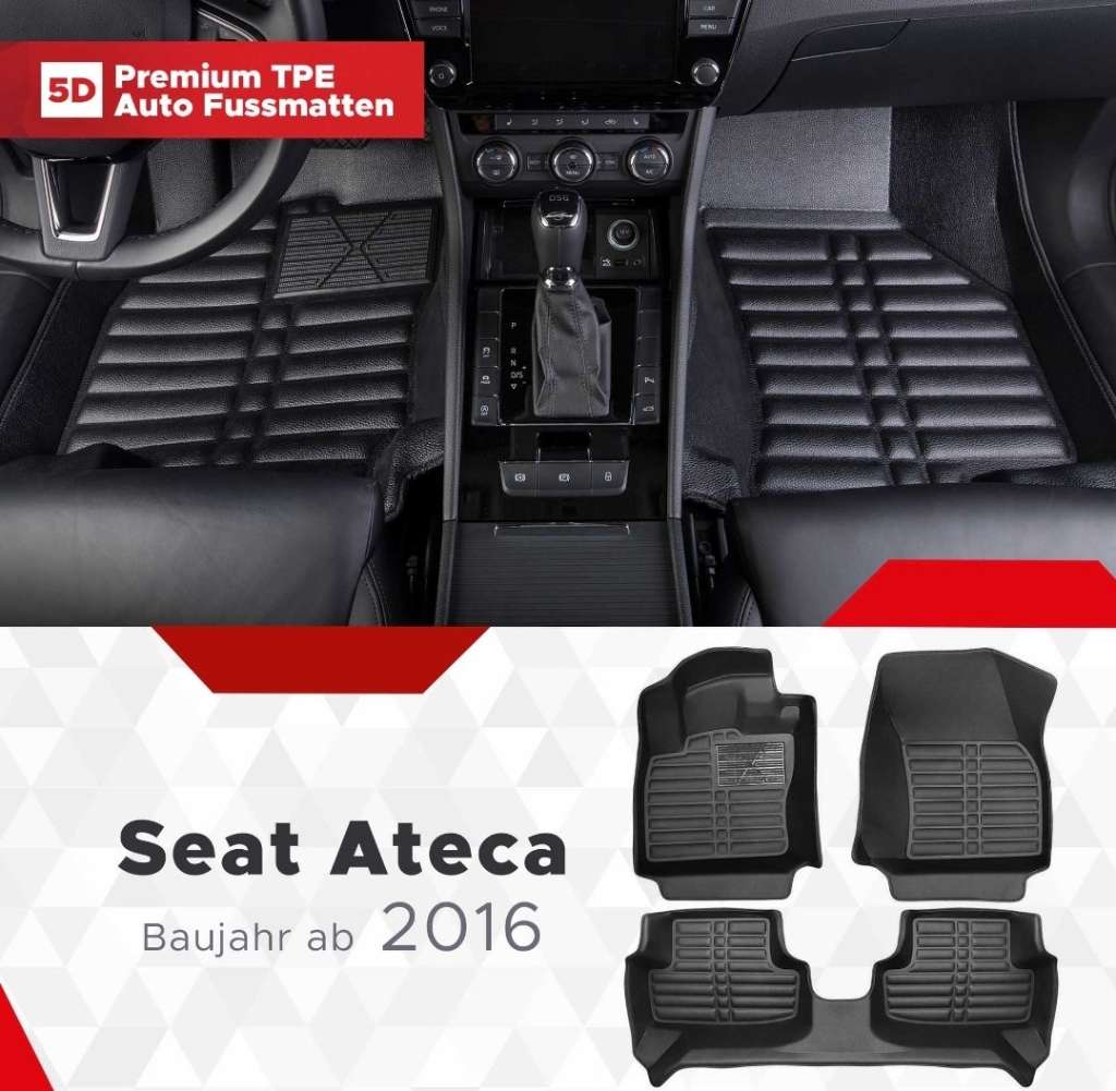 5D Premium Auto Fussmatten TPE Set passend für Seat Ateca , € 80,- (6020  Innsbruck) - willhaben