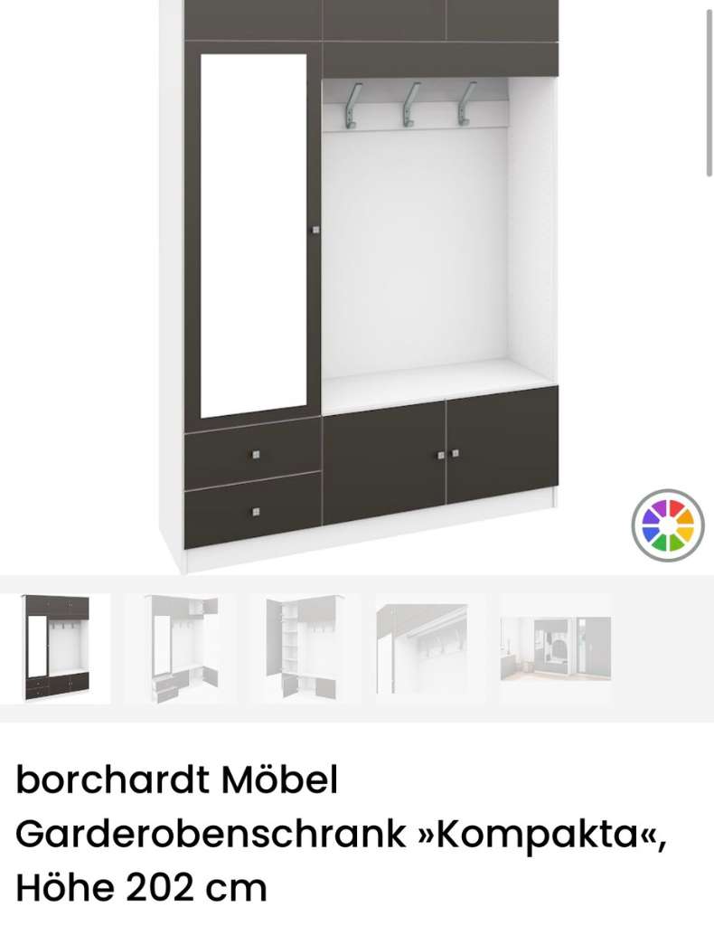 Garderobenmöbel - Garderobe / Vorzimmer (Farbe: | Schwarz) willhaben