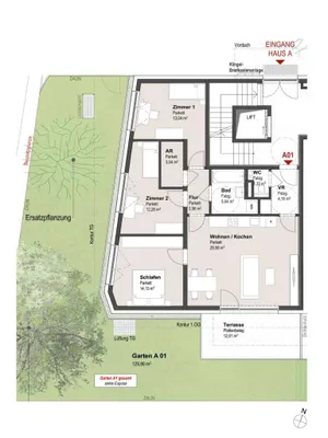4-Zimmer-Wohnung kaufen in Salzburg Stadt – 85,97 m², € 1.117.610 – Bild 4 von 6