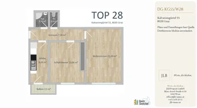 2-Zimmer-Wohnung kaufen in Graz – 54 m², € 122.600 – Bild 7 von 19
