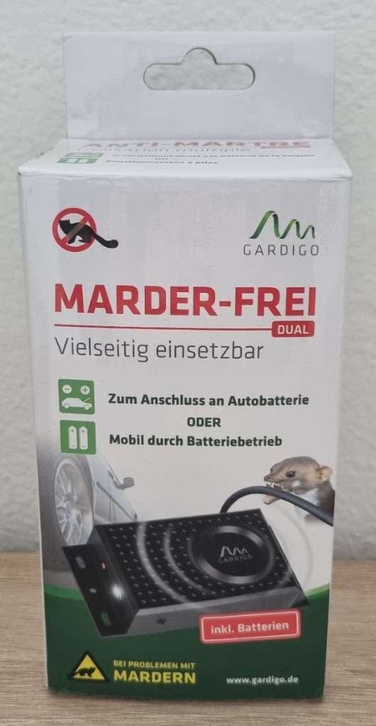 VERKAUFT * in OVP * GARDIGO Marder-Frei Dual * Marderschreck Auto