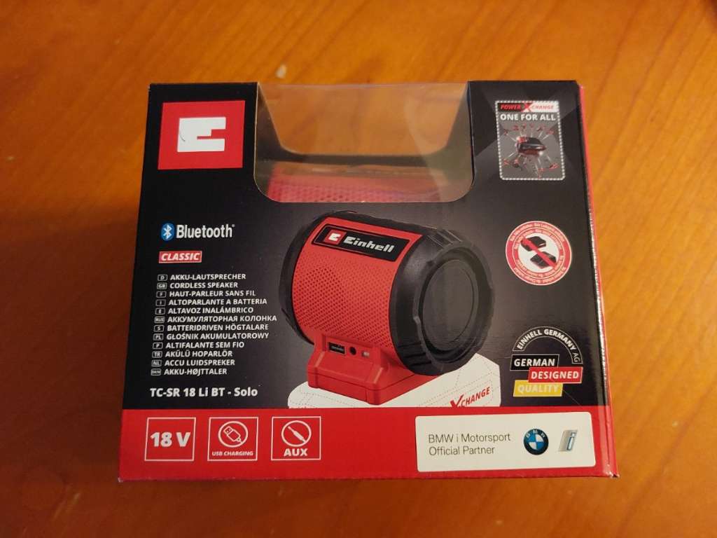 Parlante Altavoz inalámbrico Bluetooth Einhell TC-SR 18 Li BT