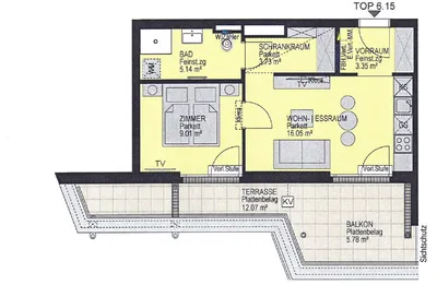 2-Zimmer-Wohnung mieten in Wien – 37,28 m², € 794 – Bild 9 von 9