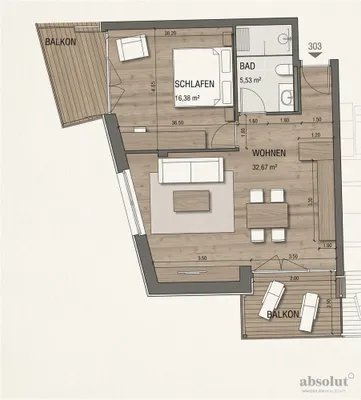 2-Zimmer-Wohnung kaufen in Zell am See – 54,59 m², € 445.000 – Bild 13 von 13