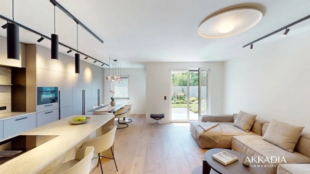 Designer Doppelhaushälfte mit Garten & Dachterrasse - Widok 3