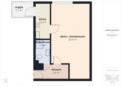 1-Zimmer-Wohnung kaufen in Graz – 44,18 m², € 159.000 – Bild 10 von 10