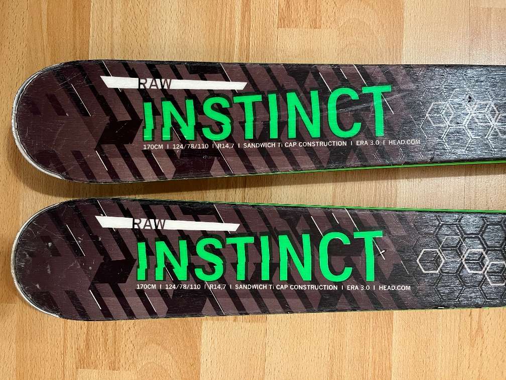 Ski 170cm HEAD RAW INSTINCT Ti PRO, graphene, 124/78/110, R14,7 , ERA 3.0,  Schi