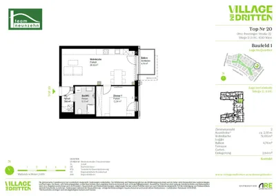 2-Zimmer-Wohnung mieten in Wien – 51 m², € 1.199 – Bild 29 von 29