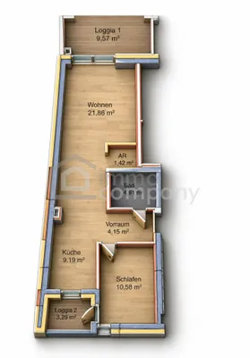 2-Zimmer-Wohnung kaufen in Linz – 52 m², € 359.000 – Bild 9 von 10
