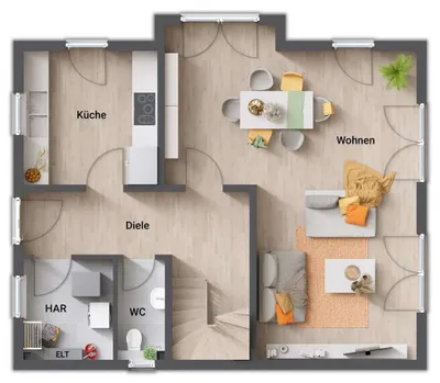 3-Zimmer-Haus kaufen in Korneuburg – 126 m², € 352.380 – Bild 2 von 4