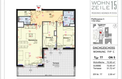 3-Zimmer-Wohnung kaufen in Wien – 73 m², € 649.000 – Bild 21 von 21